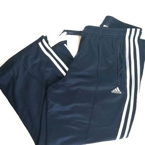 Adidas three stripe 3/4 length joggers